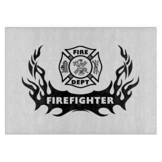Firefighter Tattoos Cutting Board