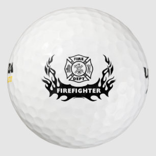 Firefighter Tattoos Golf Balls