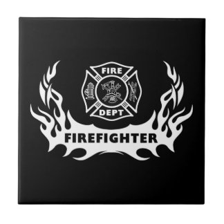 Firefighter Tattoos Tile