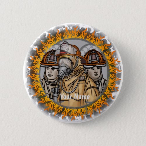 Firefighter Team custom name pin