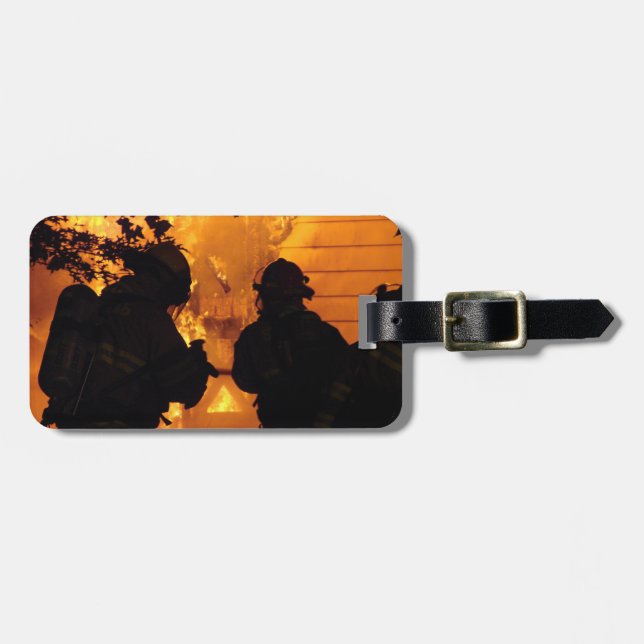 Firefighter Team Luggage Tag (Front Horizontal)