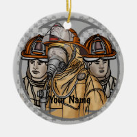 firefighter team ornament