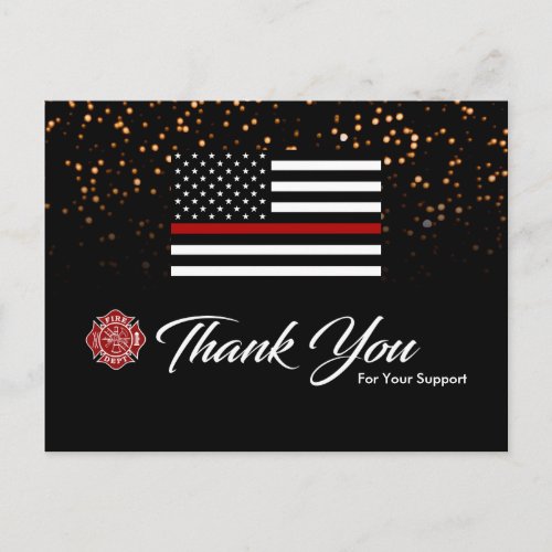 Firefighter Thank You Card