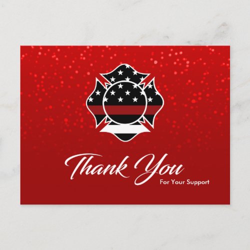 Firefighter Thank You Card