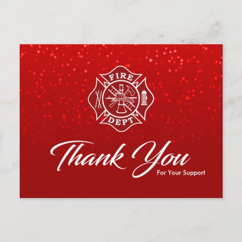 Firefighter Thank You Card