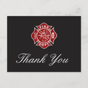 Firefighter Thank You Card