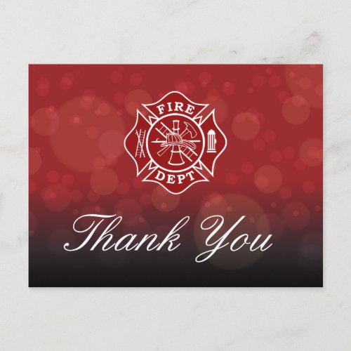 Firefighter Thank You Card