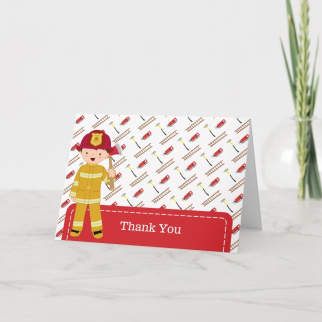 Firefighter thank you card (Front)