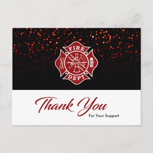 Firefighter Thank You Card