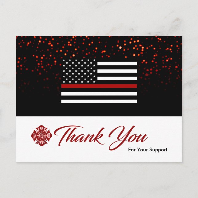 Firefighter Thank You Card (Front)