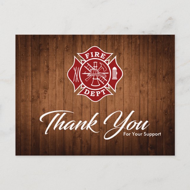Firefighter Thank You Card (Front)