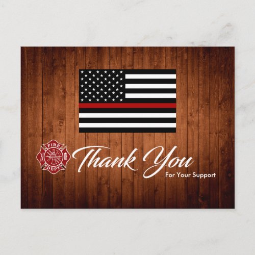 Firefighter Thank You Card