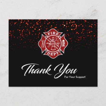 Firefighter Thank You Card by TheFireStation at Zazzle