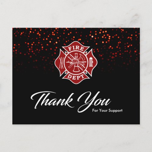 Firefighter Thank You Card