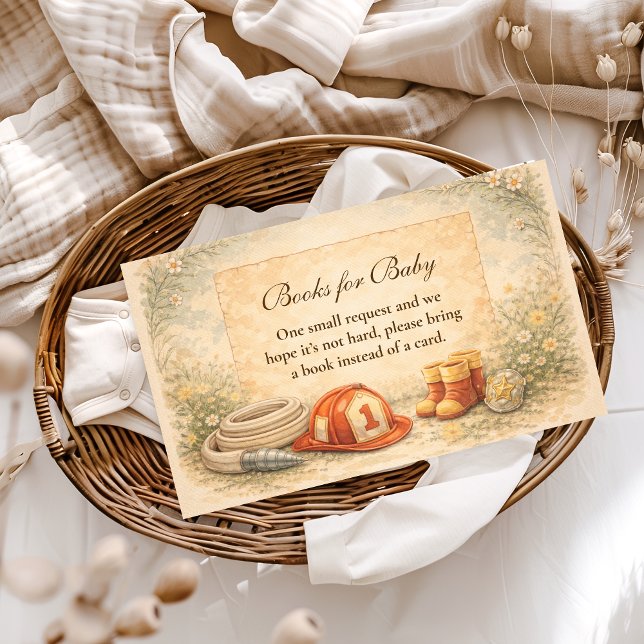 Firefighter Theme Books for Baby Enclosure Card (Creator Uploaded)