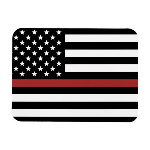Firefighter Thin Red Line America Flag Fire Rescue Magnet