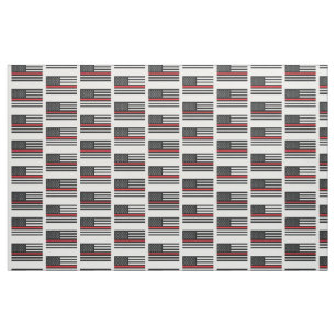 Firefighter Thin Red Line Fabric by the yard