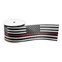 Firefighter Thin Red Line Fire Rescue America Flag