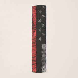 Firefighter Thin Red Line Flag Scarf