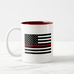 Firefighter Thin Red Line Two Tone Coffee Mug