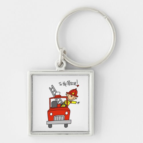 Firefighter to the Rescue T_shirts and Gifts Keychain