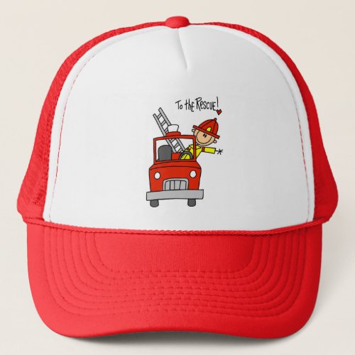 Firefighter to the Rescue T_shirts and Gifts Trucker Hat