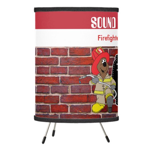 Firefighter to the Rescue Tripod Lamp (Left)