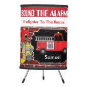 Firefighter to the Rescue Tripod Lamp (Front)