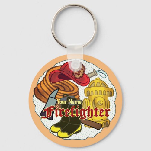 Firefighter Tools custom name  keychain