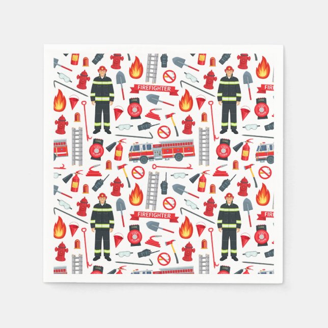 Firefighter Tools  Napkins (Front)