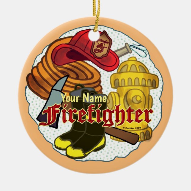 Firefighter Tools ornament (Front)
