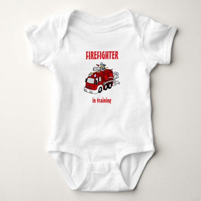 Firefighter Training Baby Bodysuit (Front)