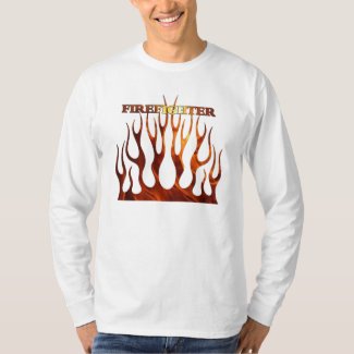 Firefighter Tribal Flames Shirts and Gifts