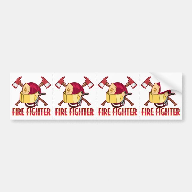 Firefighter Tribute Bumper Sticker (Front)