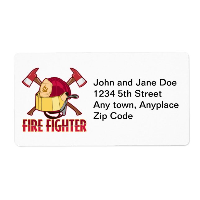 Firefighter Tribute Label (Front)