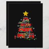 Firefighter Truck Christmas Tree Men Women (Front/Back)