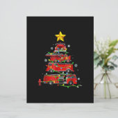 Firefighter Truck Christmas Tree Men Women (Standing Front)