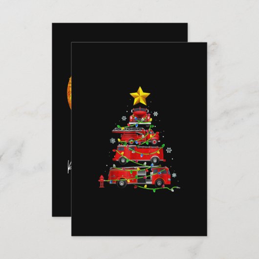 Firefighter Truck Christmas Tree Men Women (Front/Back)