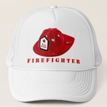 Firefighter Trucker Hat by BostonRookie at Zazzle