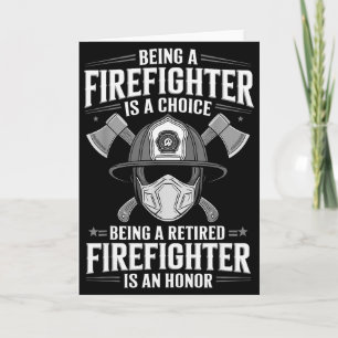 Firefighter Uniform For Men Women Fireman Job Fire Card