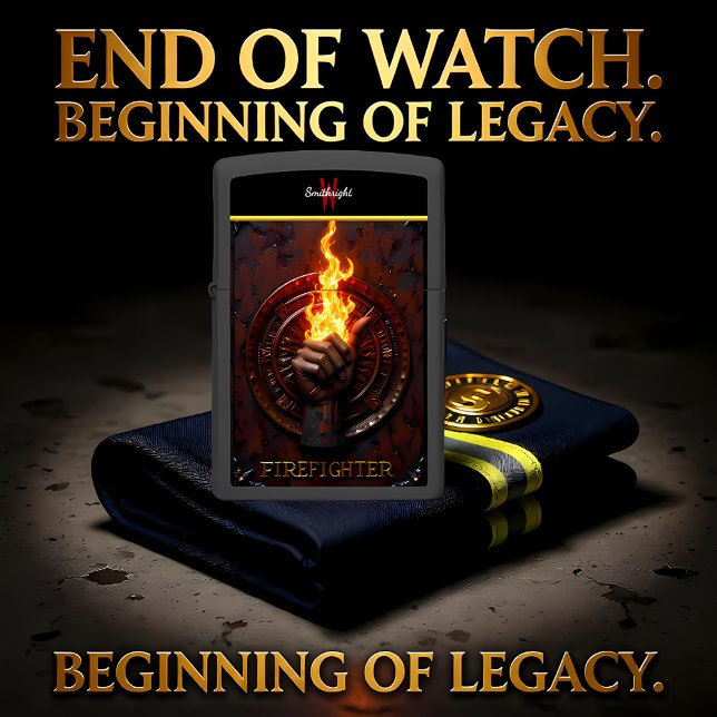 Firefighter  Up Flame Wheel Fireman Symbol Zippo Lighter (Creator Uploaded)