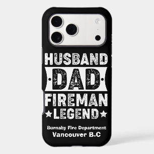 Firefighter wears legend shirt iPhone 17 pro max case