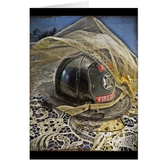 Firefighter wedding cards (Front)