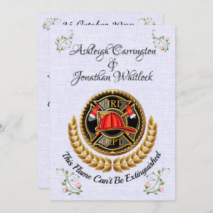 Firefighter Wedding Invitation
