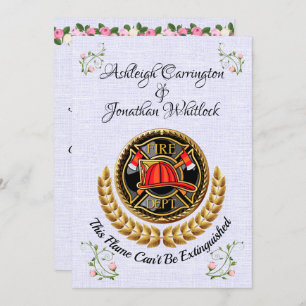 Firefighter Wedding Invitation