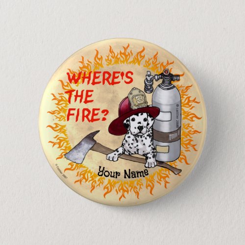 Firefighter Wheres the Fire custom name Button