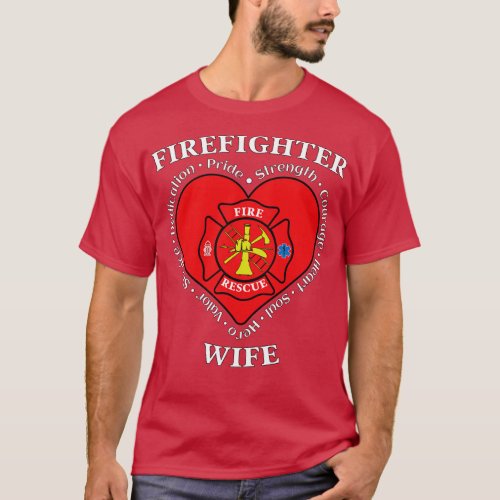 Firefighter Wife Fire Rescue Wife T_Shirt