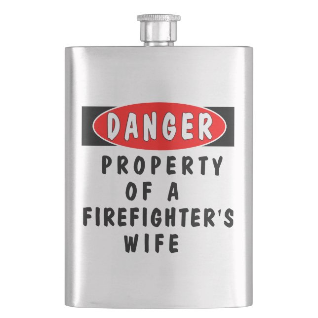 Firefighter Wife Flask (Front)