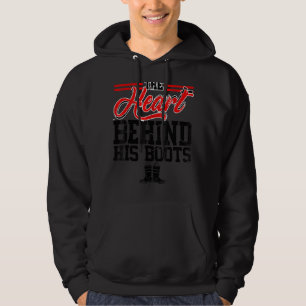 Firefighter Wife Girl Friend The Heart Behind His  Hoodie