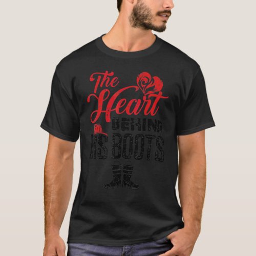 Firefighter Wife Girlfriend Valentine The Heart Be T_Shirt